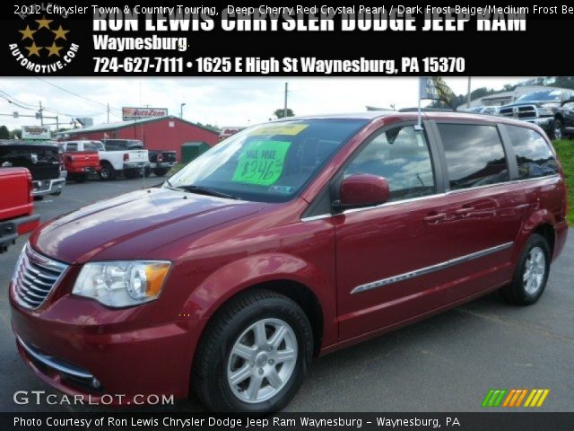 2012 Chrysler Town & Country Touring in Deep Cherry Red Crystal Pearl