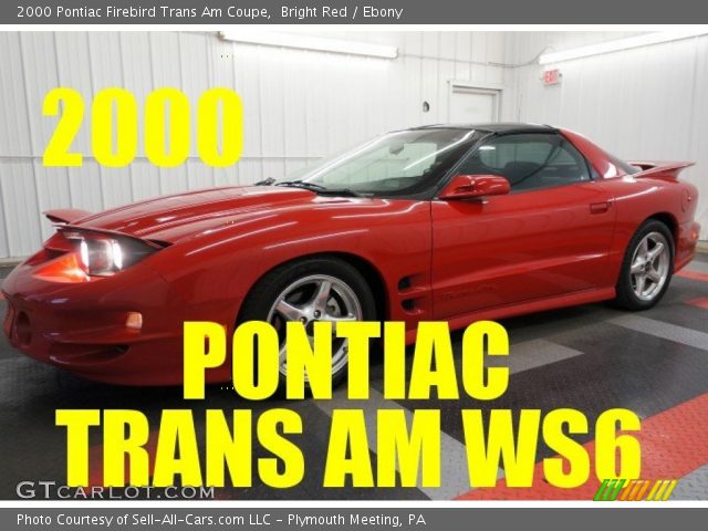 2000 Pontiac Firebird Trans Am Coupe in Bright Red