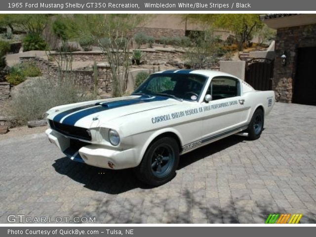 1965 Ford Mustang Shelby GT350 Recreation in Wimbledon White/Blue Stripes