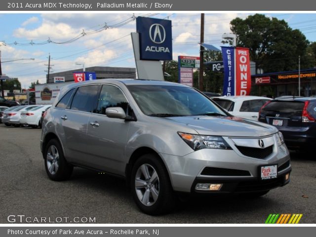 2011 Acura MDX Technology in Palladium Metallic