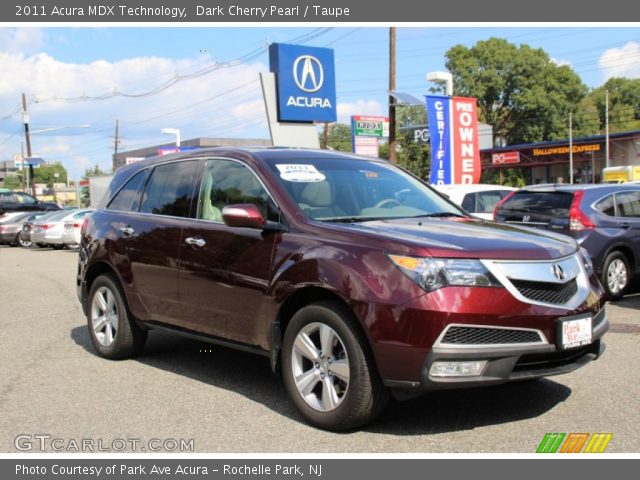 2011 Acura MDX Technology in Dark Cherry Pearl