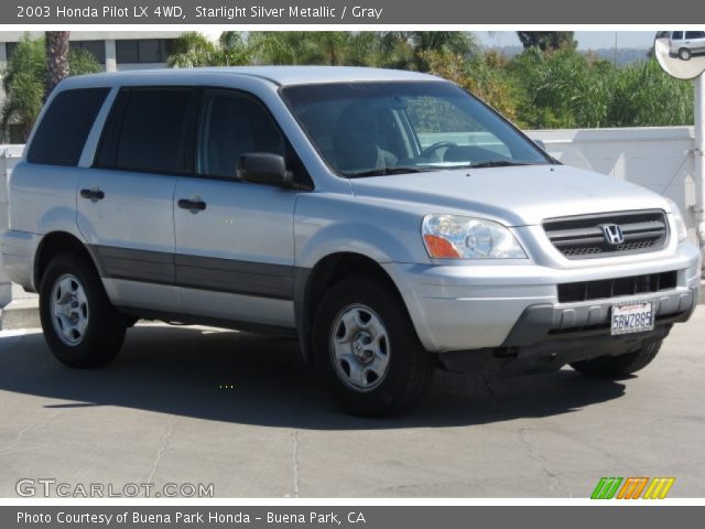 2003 Honda Pilot LX 4WD in Starlight Silver Metallic