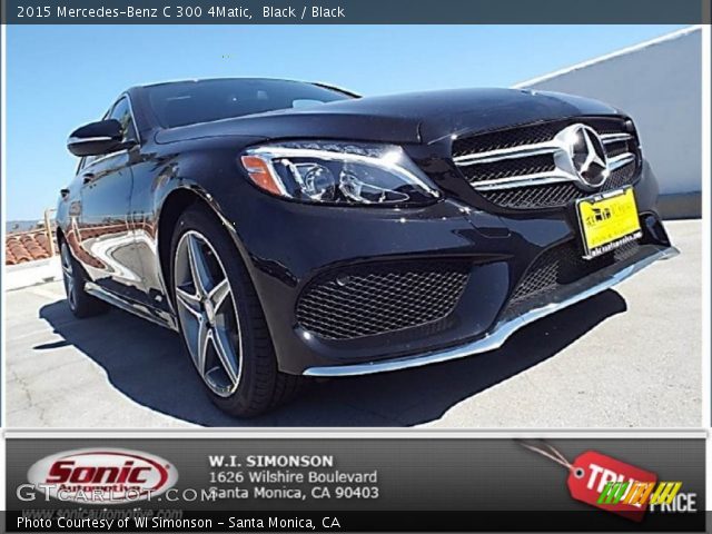 2015 Mercedes-Benz C 300 4Matic in Black