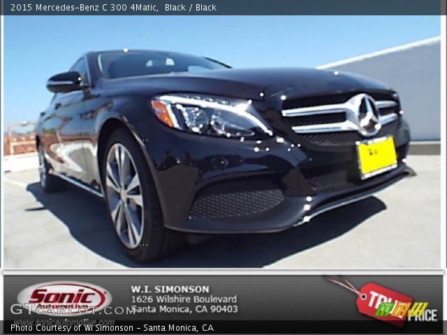 2015 Mercedes-Benz C 300 4Matic in Black