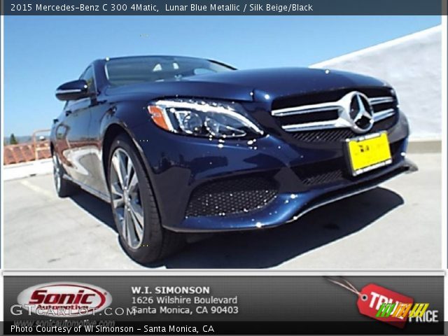 2015 Mercedes-Benz C 300 4Matic in Lunar Blue Metallic