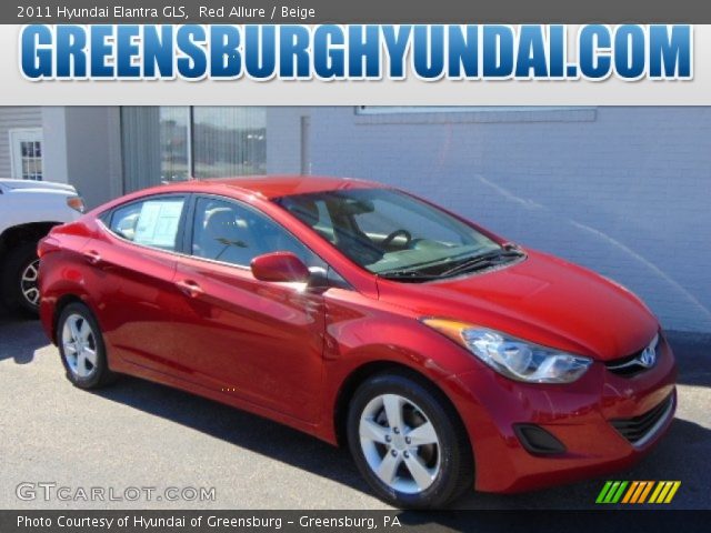 2011 Hyundai Elantra GLS in Red Allure