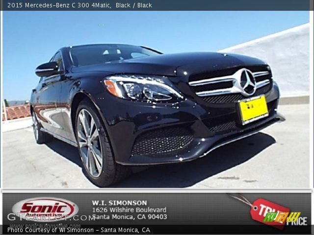 2015 Mercedes-Benz C 300 4Matic in Black