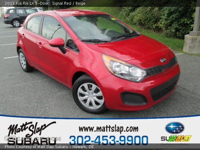 2013 Kia Rio LX 5-Door in Signal Red