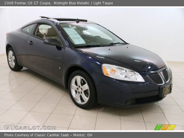 2008 Pontiac G6 GT Coupe in Midnight Blue Metallic