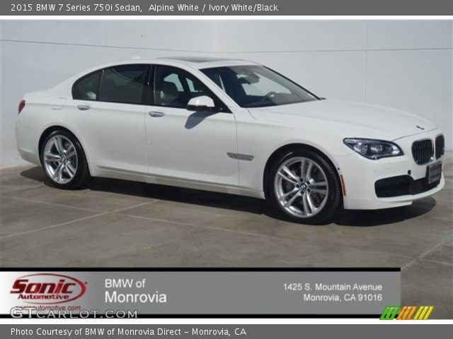 2015 BMW 7 Series 750i Sedan in Alpine White