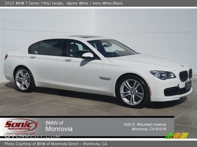 2015 BMW 7 Series 740Li Sedan in Alpine White