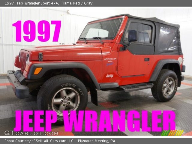 1997 Jeep Wrangler Sport 4x4 in Flame Red