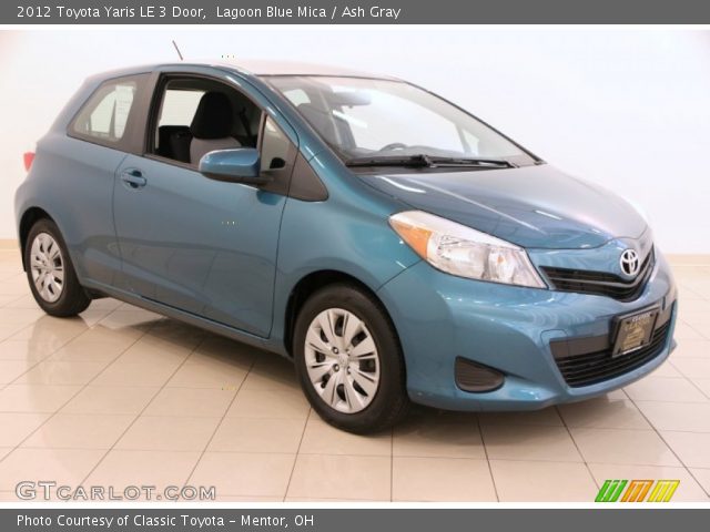 2012 Toyota Yaris LE 3 Door in Lagoon Blue Mica