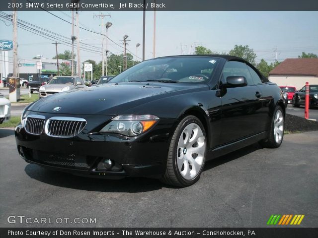 2005 BMW 6 Series 645i Convertible in Jet Black