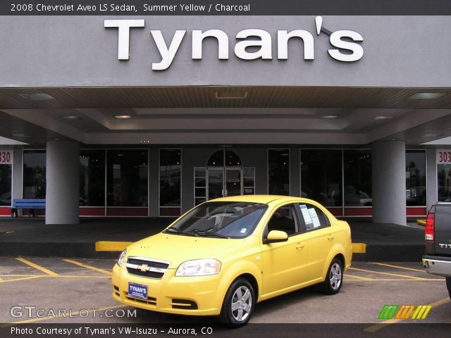 2008 Chevrolet Aveo LS Sedan in Summer Yellow