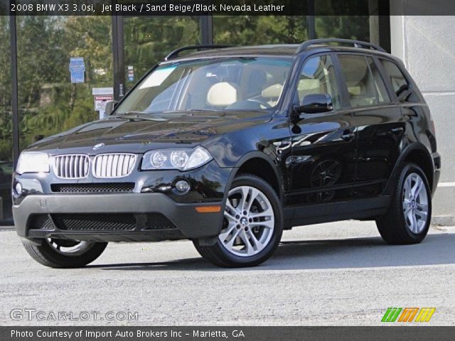 2008 BMW X3 3.0si in Jet Black