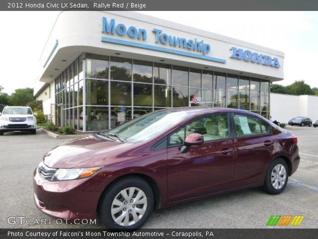 2012 Honda Civic LX Sedan in Rallye Red