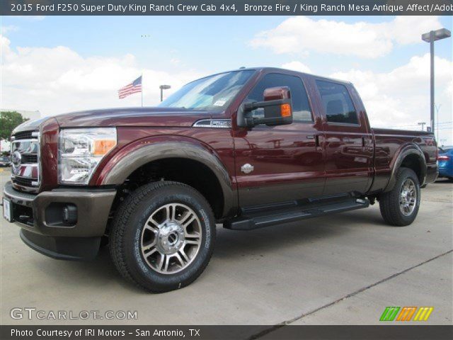 2015 Ford F250 Super Duty King Ranch Crew Cab 4x4 in Bronze Fire