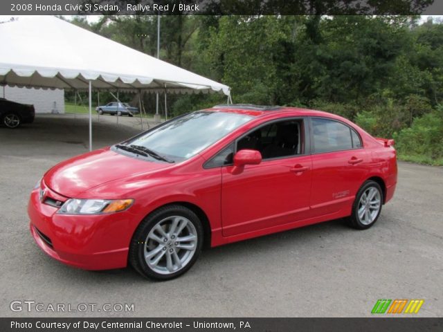 2008 Honda Civic Si Sedan in Rallye Red