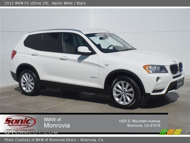 2013 BMW X3 xDrive 28i in Alpine White