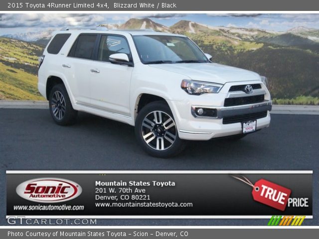 2015 Toyota 4Runner Limited 4x4 in Blizzard White