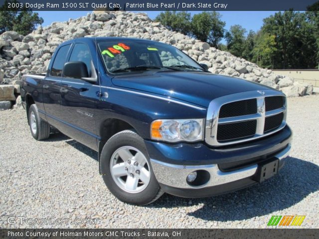 2003 Dodge Ram 1500 SLT Quad Cab in Patriot Blue Pearl