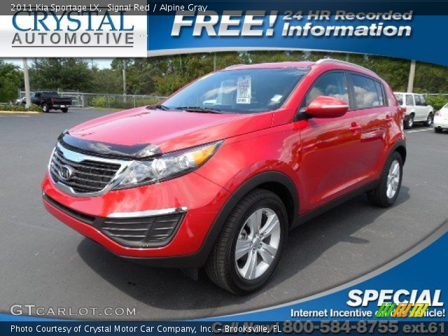 2011 Kia Sportage LX in Signal Red