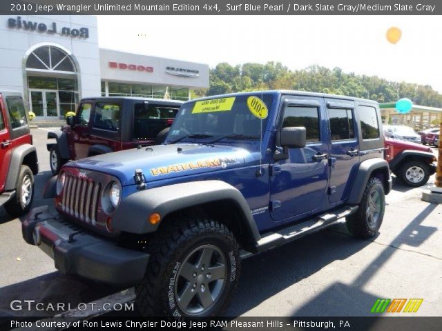 2010 Jeep Wrangler Unlimited Mountain Edition 4x4 in Surf Blue Pearl