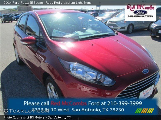 2014 Ford Fiesta SE Sedan in Ruby Red