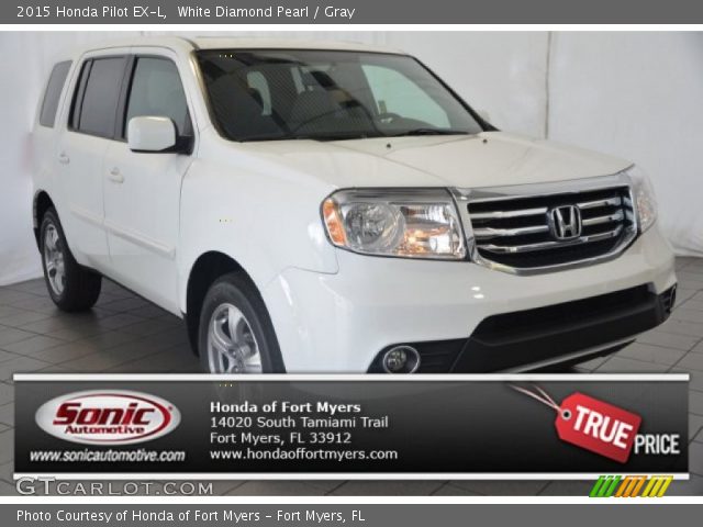 2015 Honda Pilot EX-L in White Diamond Pearl