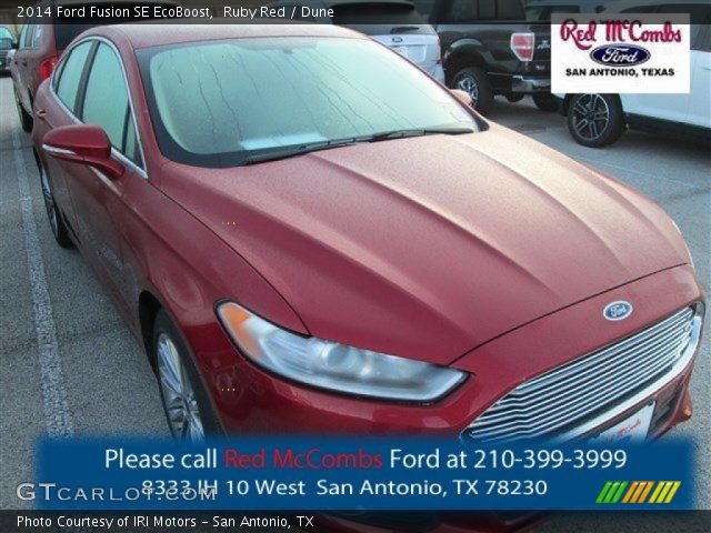 2014 Ford Fusion SE EcoBoost in Ruby Red