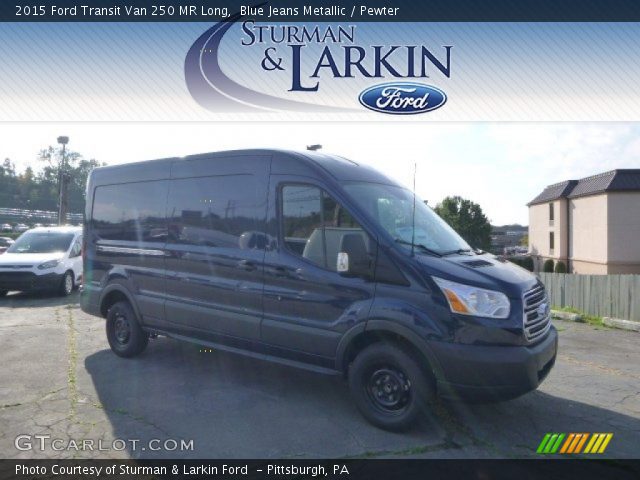 2015 Ford Transit Van 250 MR Long in Blue Jeans Metallic