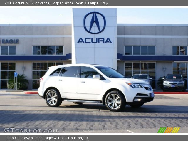 2010 Acura MDX Advance in Aspen White Pearl