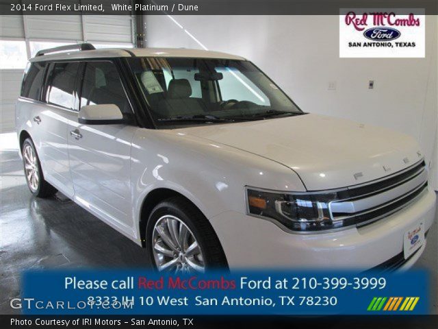 2014 Ford Flex Limited in White Platinum