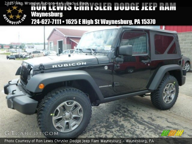 2015 Jeep Wrangler Rubicon 4x4 in Black