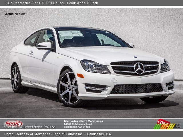 2015 Mercedes-Benz C 250 Coupe in Polar White