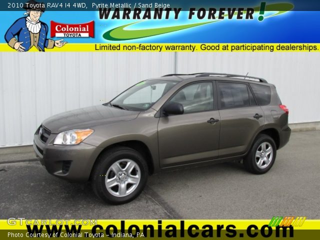 2010 Toyota RAV4 I4 4WD in Pyrite Metallic