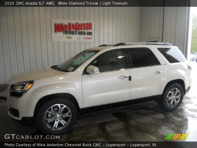 2015 GMC Acadia SLT AWD in White Diamond Tricoat