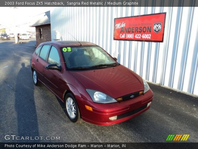 2003 Ford Focus ZX5 Hatchback in Sangria Red Metallic
