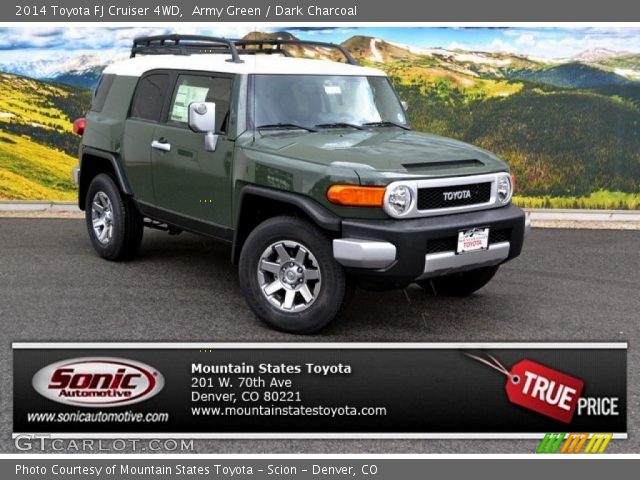 2014 Toyota FJ Cruiser 4WD in Army Green