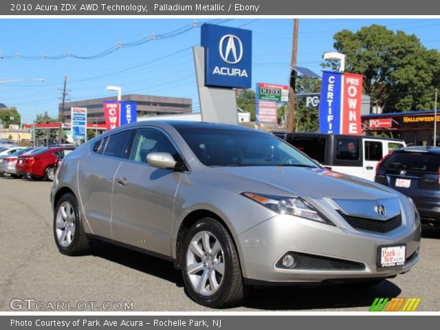 2010 Acura ZDX AWD Technology in Palladium Metallic