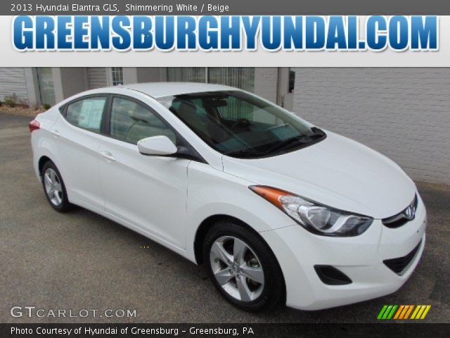 2013 Hyundai Elantra GLS in Shimmering White