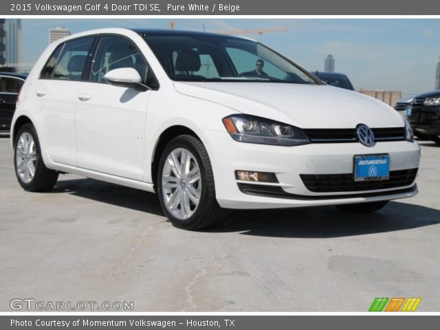 2015 Volkswagen Golf 4 Door TDI SE in Pure White