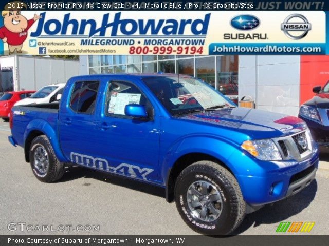 2015 Nissan Frontier Pro-4X Crew Cab 4x4 in Metallic Blue