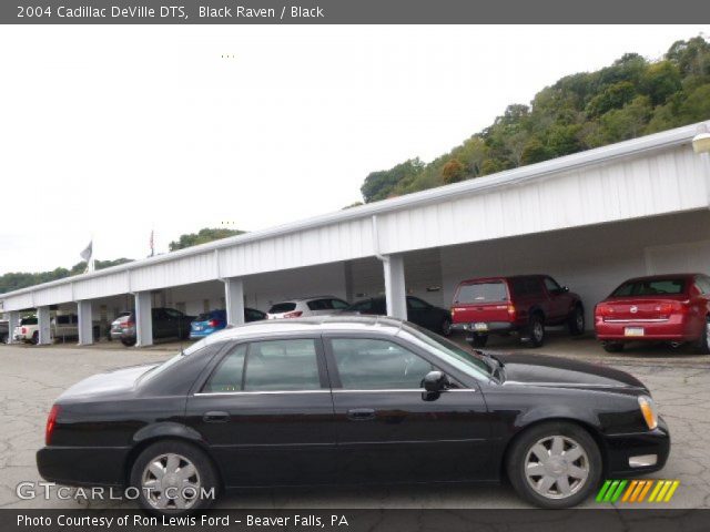 2004 Cadillac DeVille DTS in Black Raven