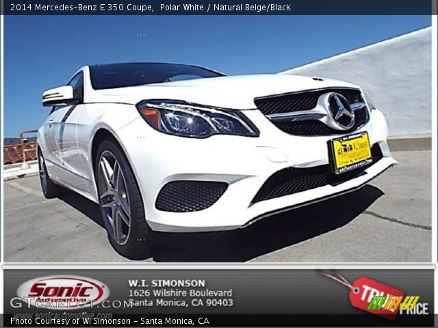 2014 Mercedes-Benz E 350 Coupe in Polar White