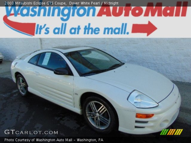 2003 Mitsubishi Eclipse GTS Coupe in Dover White Pearl