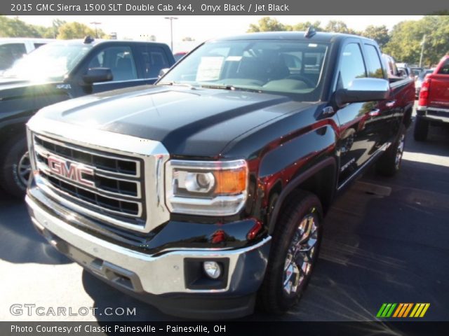 2015 GMC Sierra 1500 SLT Double Cab 4x4 in Onyx Black