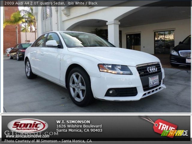 2009 Audi A4 2.0T quattro Sedan in Ibis White