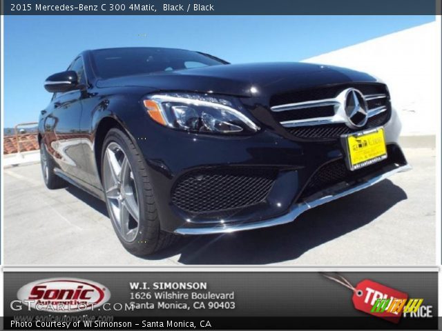 2015 Mercedes-Benz C 300 4Matic in Black
